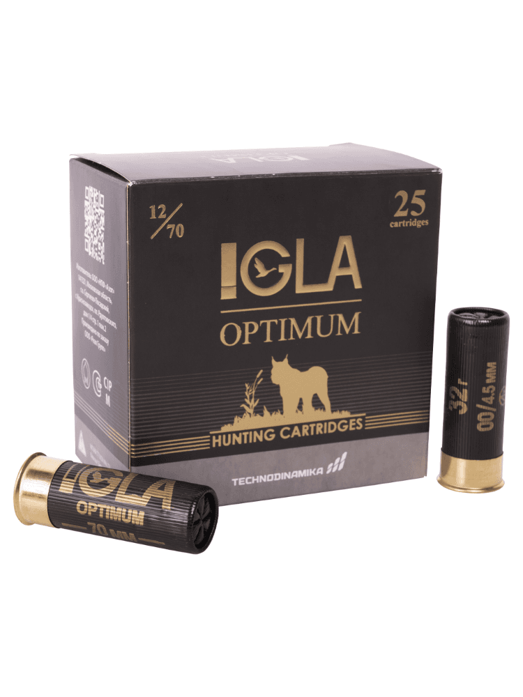 Патрон Igla 12/70 «Игла-оптимум» №0000 32г., 25шт., фото 1