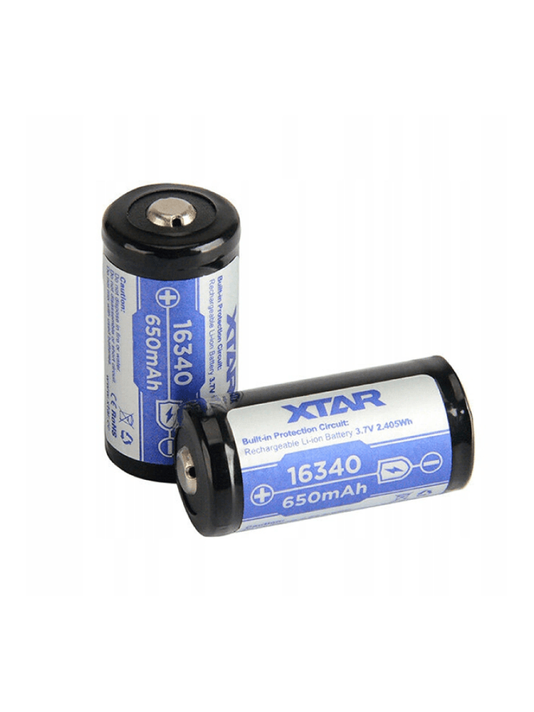 Аккумулятор Xtar 16340 3,7 В, 650 mAh, фото 1