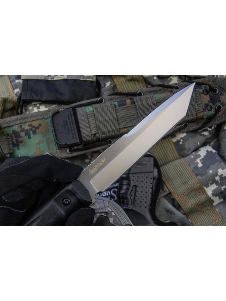 Нож «Aggressor» AUS-8, Stonewash, фото 4