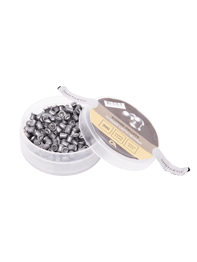 Пуля пневматическая ОхотАктив «Domed Pellets», к. 4.5, 0.57гр., 500шт, фото 2