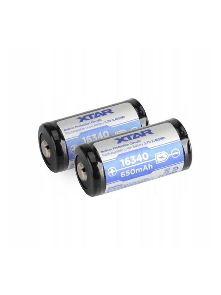 Аккумулятор Xtar 16340 3,7 В, 650 mAh, фото 2