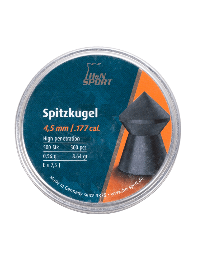 Пуля пневматическая H&N «Spitz Kugel», к. 4.5, 0,56гр., 500шт, фото 1