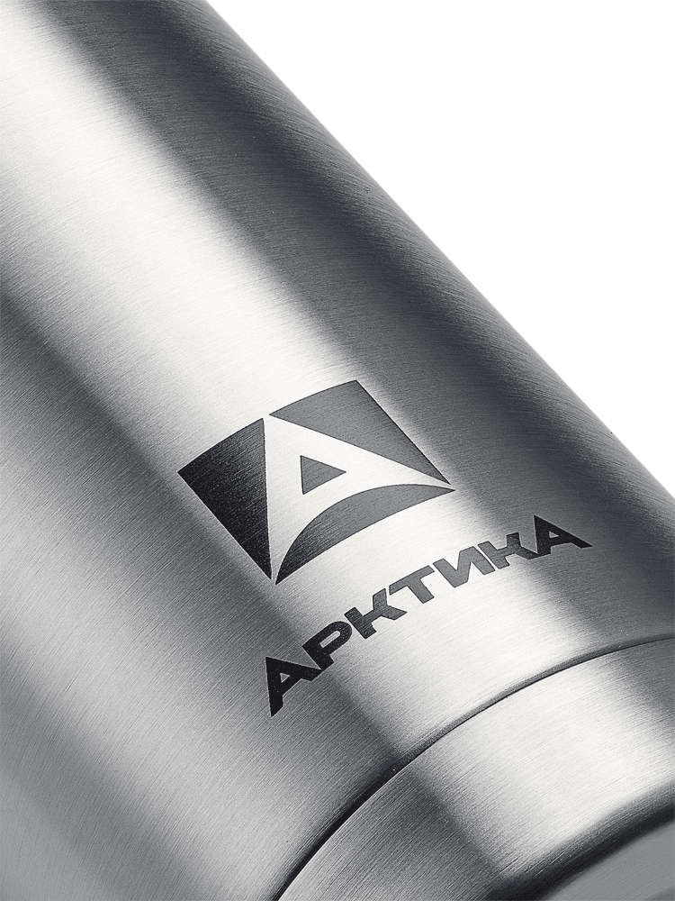 Термос «Арктика» с узким горлом в чехле, серебряный, 1л, фото 3