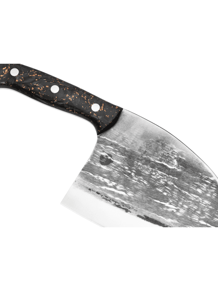 Кухонный топорик Samura Mad Bull, AUS-8, 180 мм, мраморный карбон, фото 4