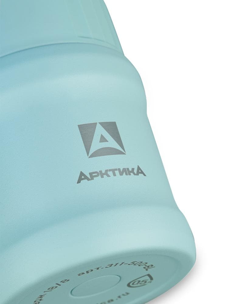 Термос для еды «Арктика» голубой, 0.5л, фото 2