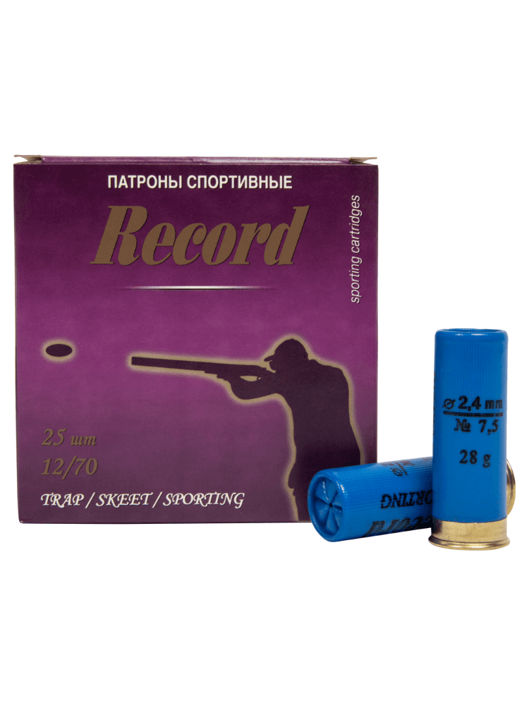 Патрон 12/70 «Рекорд Спорт» №7,5 28гр., 25шт., фото 1
