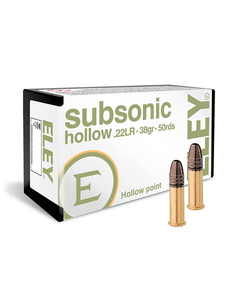 Патрон ELEY .22 LR «SUBSONIC HOLLOW» HP 2,59г, 50шт., фото 1
