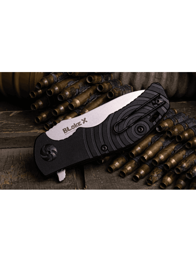 Нож «Bloke X» N690, StoneWash, фото 2