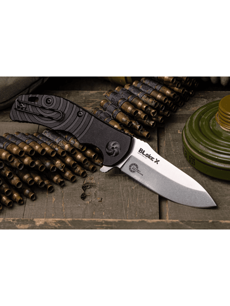 Нож «Bloke X» N690, StoneWash, фото 4