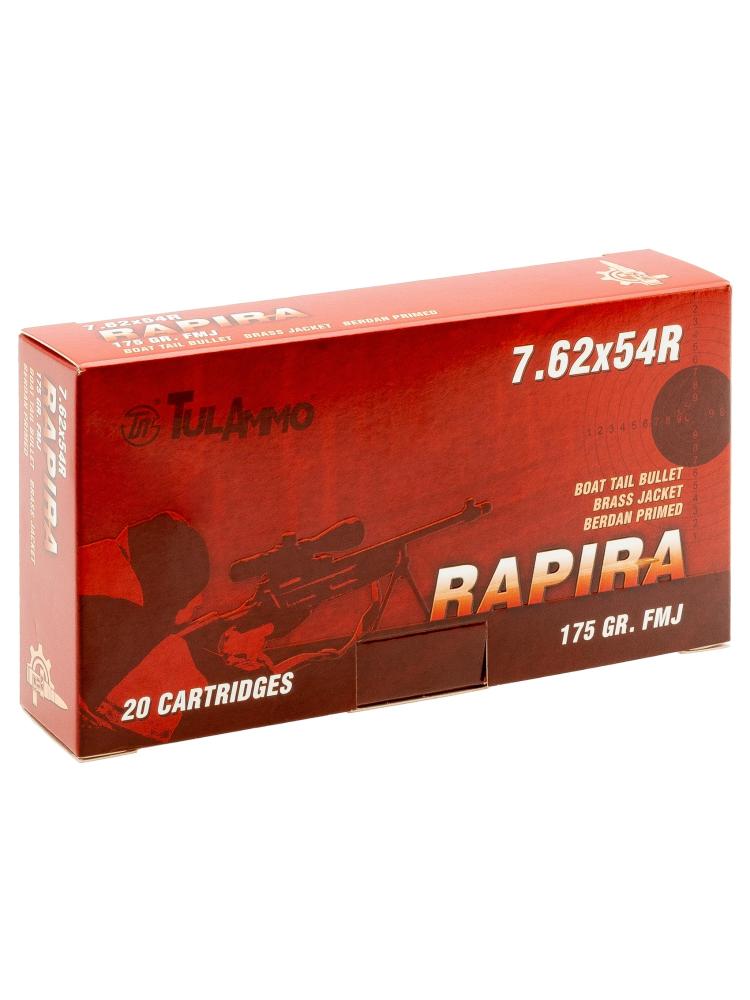 Патрон Tulammo (ТПЗ/УПЗ) 7,62/54 «Rapira» оболочка (FMJ) 11,5г., 20шт., фото 1