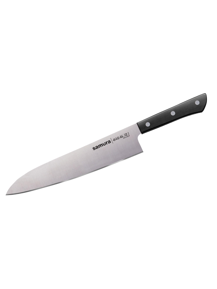 Нож кухонный Samura Harakiri, AUS-8, 240 мм, чёрный, фото 1