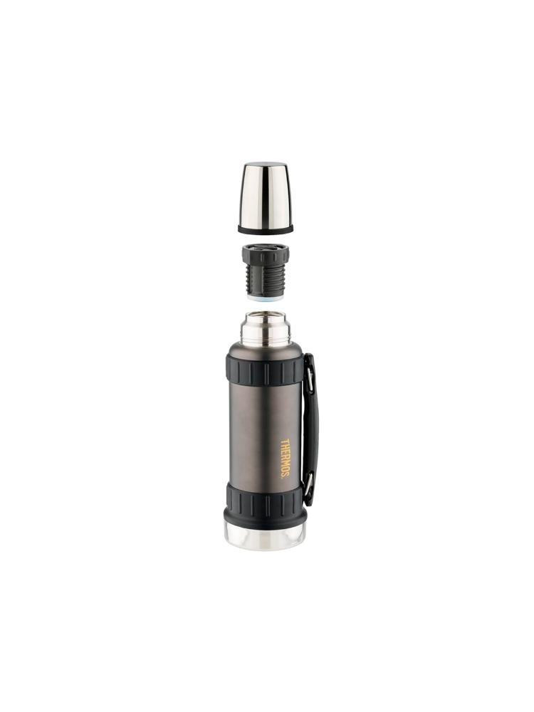 Термос «THERMOS» складная ручка, чёрный графит, 1.2л, фото 2
