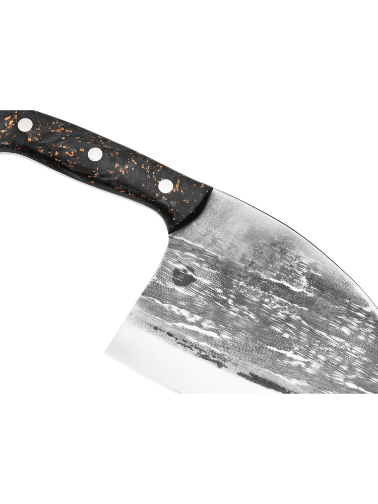 Кухонный топорик Samura Mad Bull, AUS-8, 180 мм, мраморный карбон, фото 4