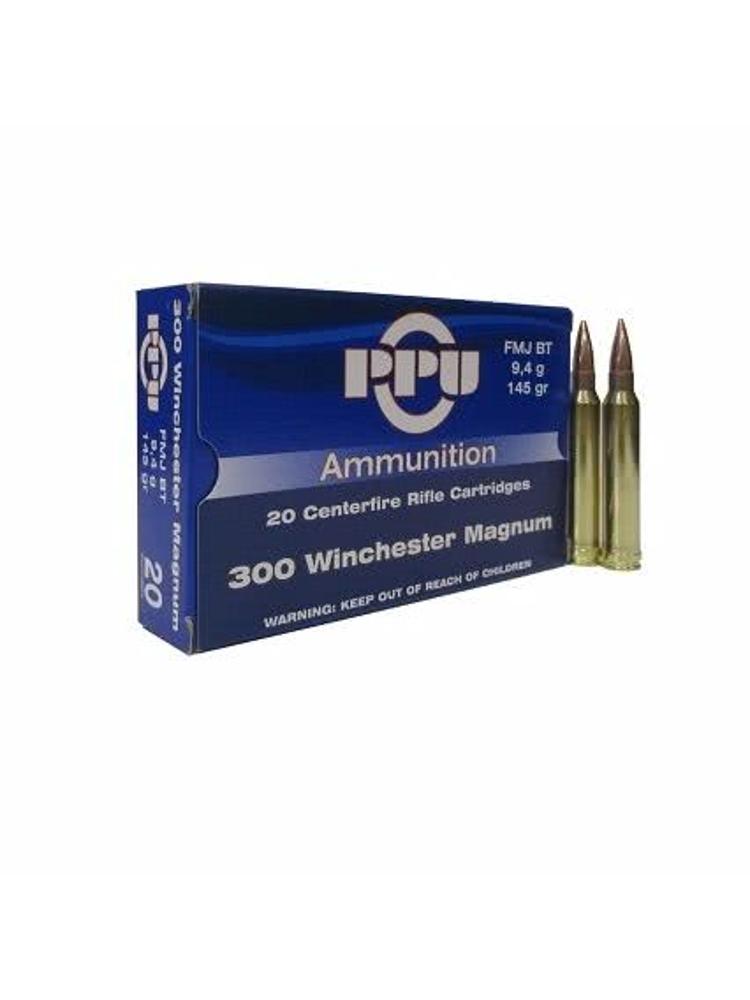 Патрон PPU 7,62/51 (.300 Win) FMJ BT 9,4г., 20шт., фото 1