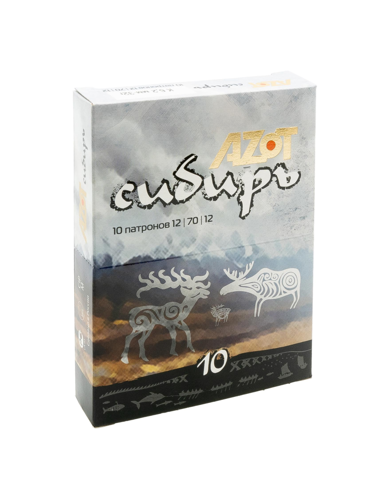 Патрон 12/70 АЗОТ «Русский Охотник» картечь 6,2 32г., 10шт, фото 1