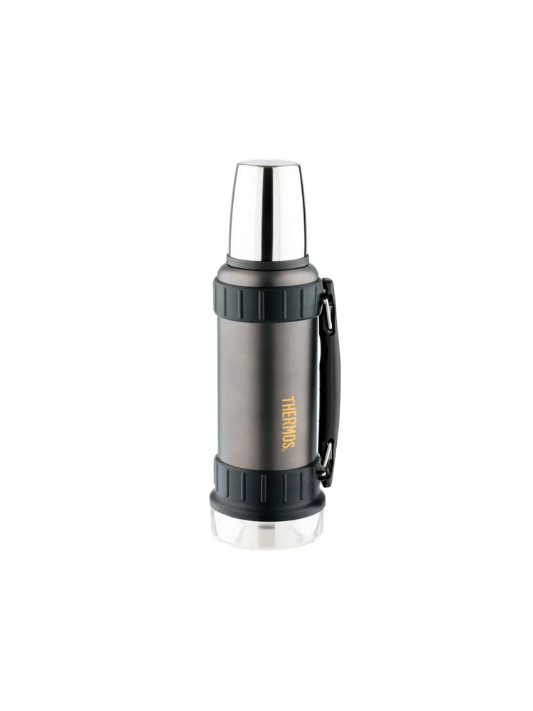 Термос «THERMOS» складная ручка, чёрный графит, 1.2л, фото 1
