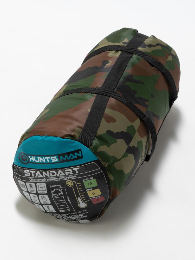 Спальный мешок Huntsman STANDART Таффета КМФ -10°C, фото 4