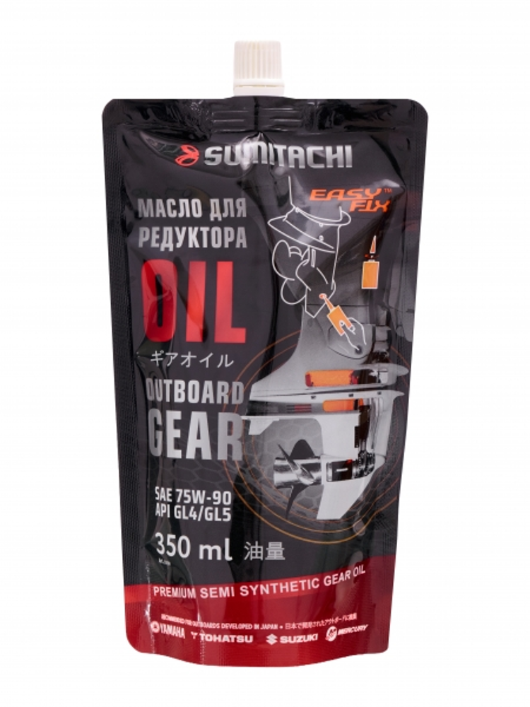 Масло SUMITACHI трансмиссионное OUTBOARD GEAR OIL, 0.35л, фото 1