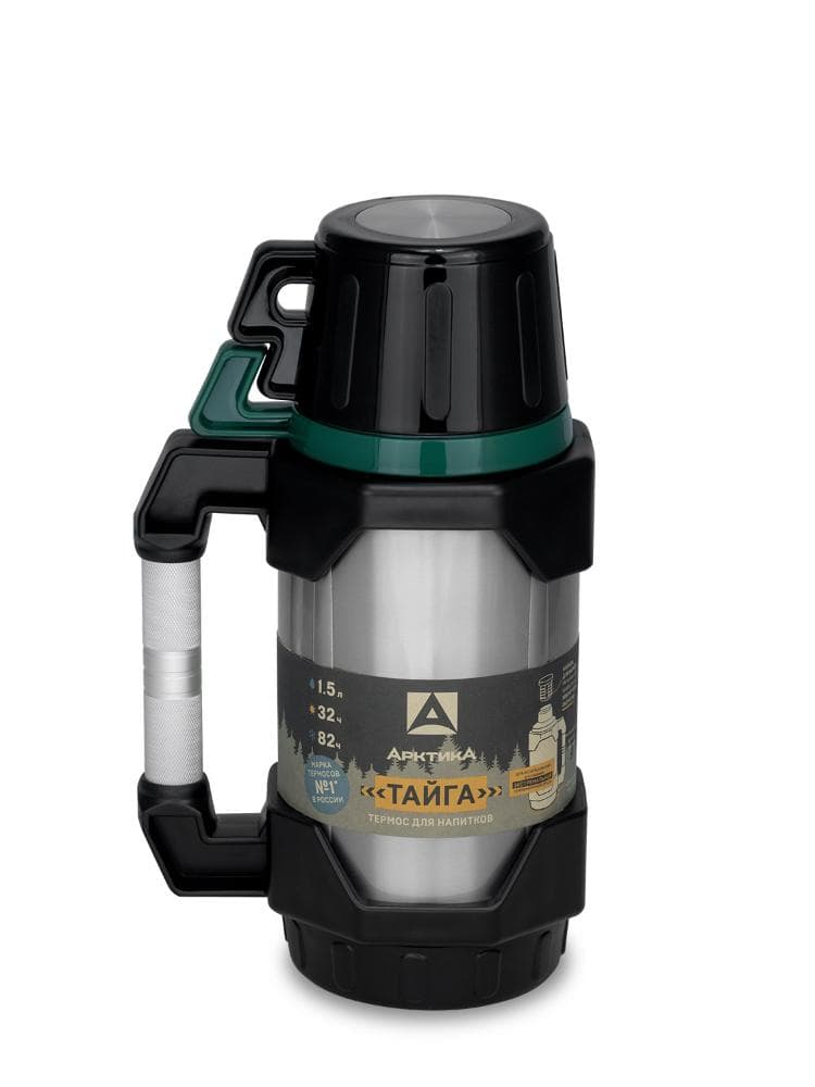 Термос «Арктика» стальной с двумя чашками, зелёный, 1.5л bc19d00c783111620b7759999c31956e_110_1500_zelyenyy.jpg
