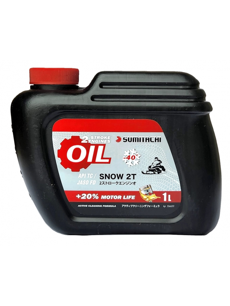Масло SUMITACHI 2-STROKE ENGINES OIL SNOW, 1л, фото 2