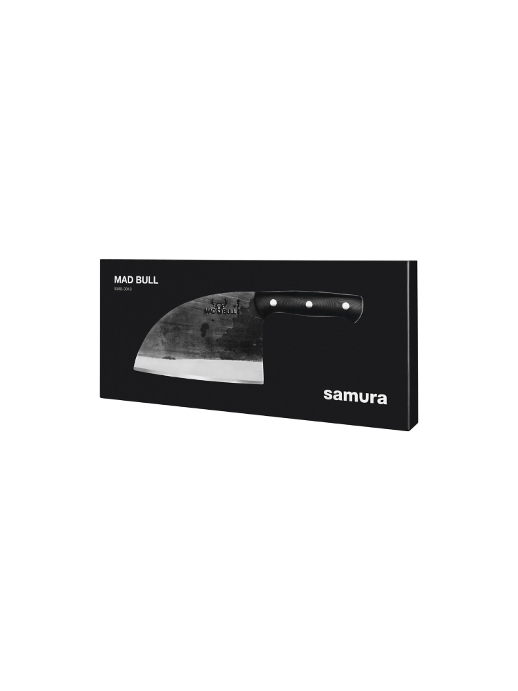 Кухонный топорик Samura Mad Bull, AUS-8, 180 мм, мраморный карбон, фото 2