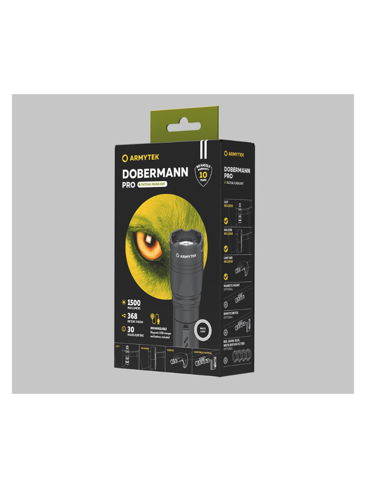 Фонарь подствольный Armytek Dobermann Pro Magnet USB, фото 3