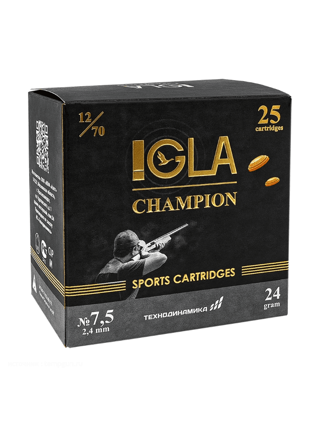 Патрон Igla 12/70 «Игла-Champion» №9 24г., 25шт.