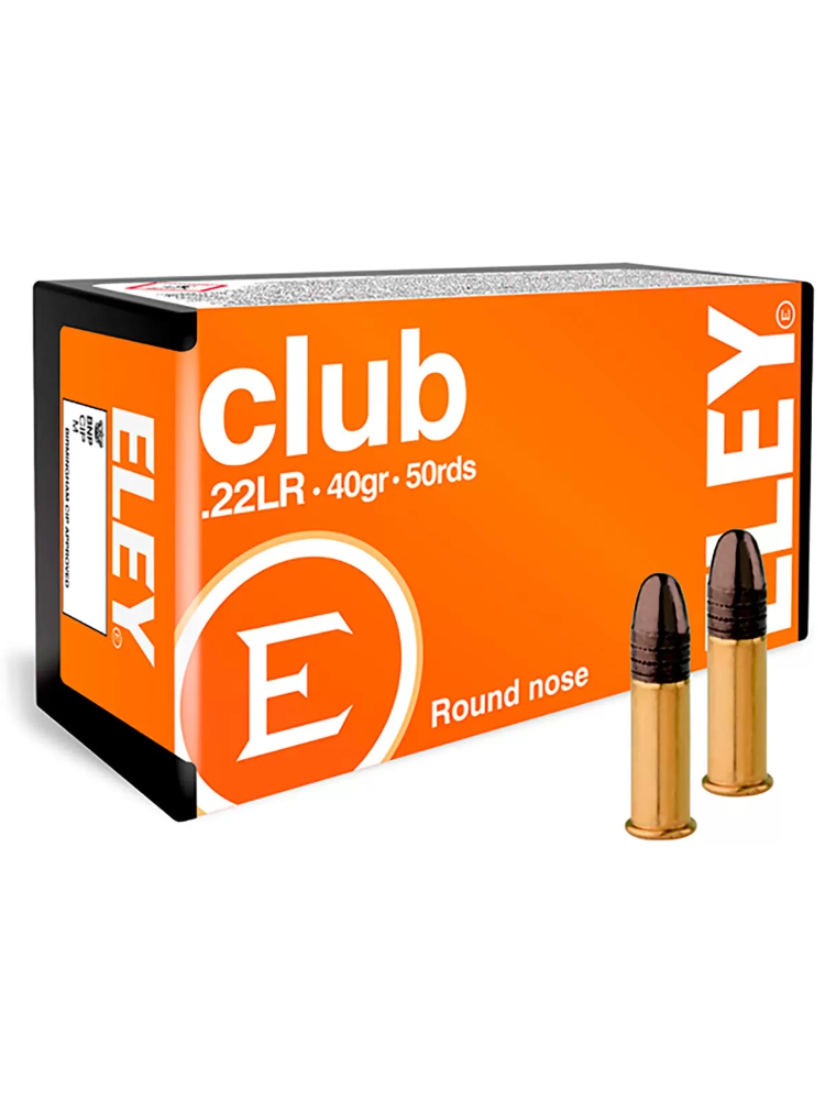 Патрон ELEY .22 LR «Club» LRN 2,59г, 50шт., фото 1