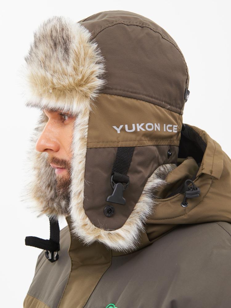 Шапка ушанка «Yukon Ice» Breathable, Хаки - 56-58, фото 3
