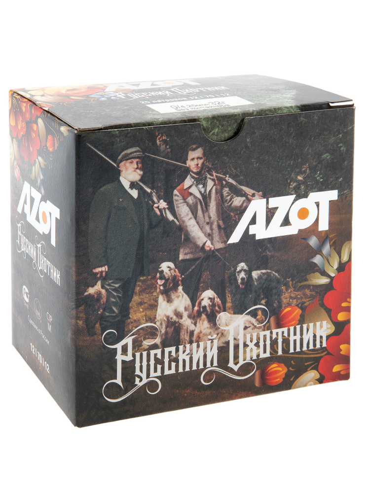 Патрон 12/70 АЗОТ «Русский Охотник» №0, 32г., б/к, 25шт, фото 1