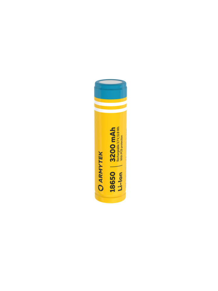 Аккумулятор Armytek 18650 Li-Ion with PCB 3200 mAh (защищенный), фото 1