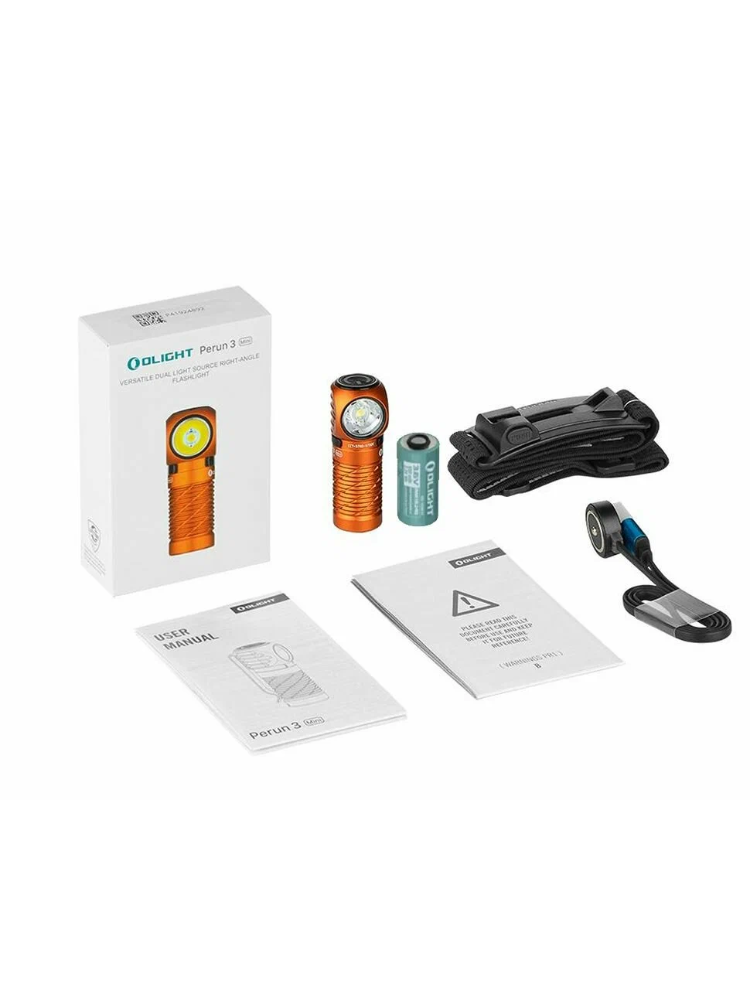 Фонарь налобный Olight Perun 3 Mini Orange, фото 3