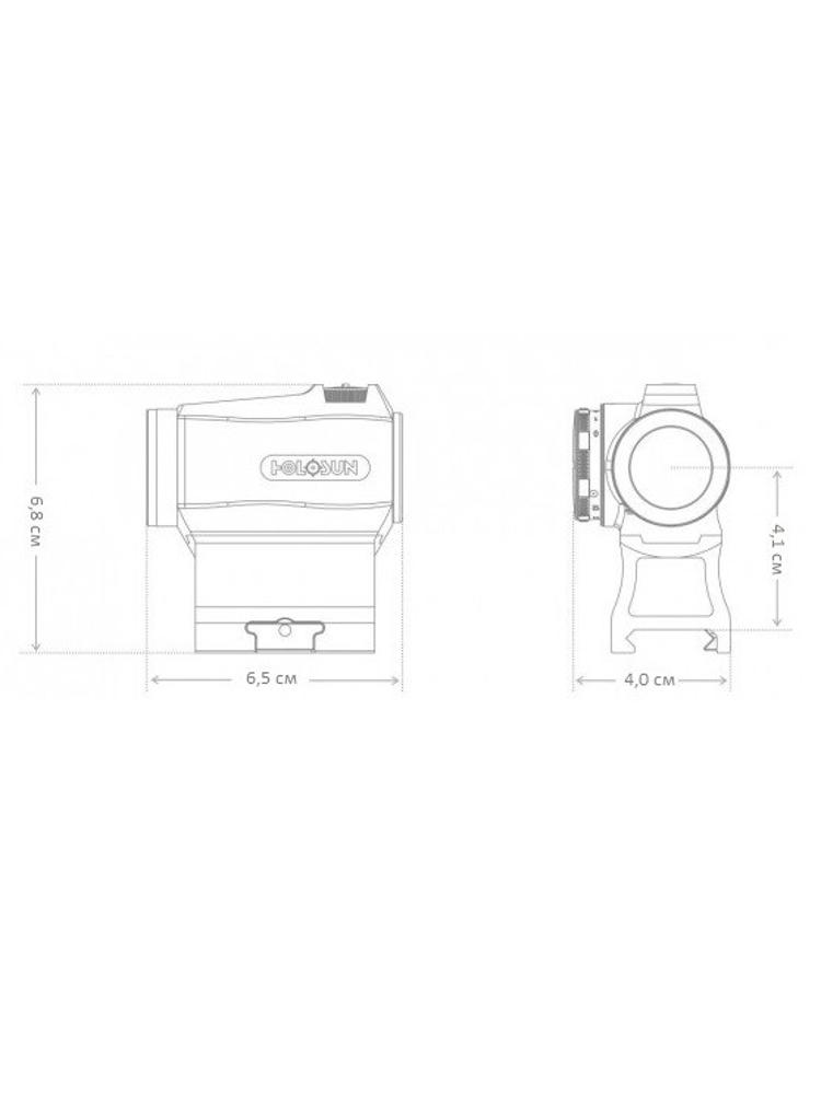 Коллиматорный прицел Holosun Micro HS503R, фото 7