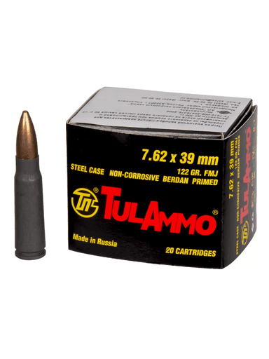Патрон Tulammo (ТПЗ/УПЗ) 7,62/39 Оболочка (FMJ) 7,9г., 20шт. fb1cd20d2b94d2a65804cd5dd690c73d_изображение_2026-08-20_111729905.png